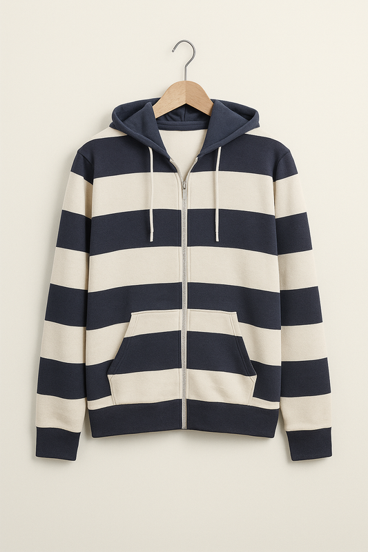 Minimal Style Zip Hoodie
