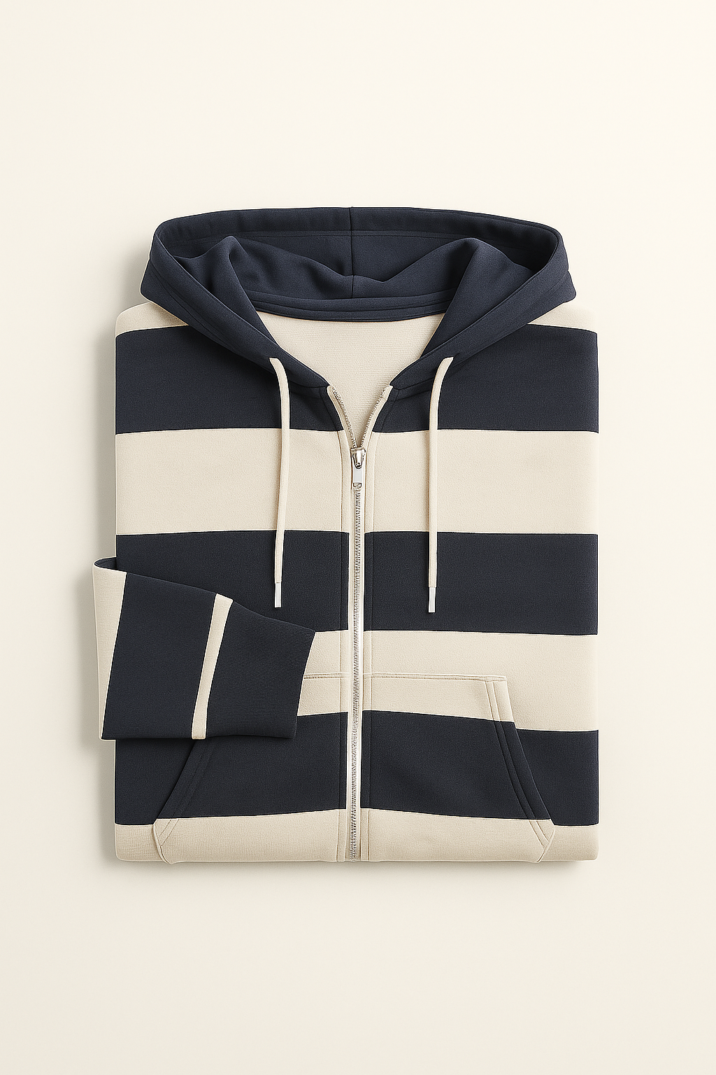 Minimal Style Zip Hoodie
