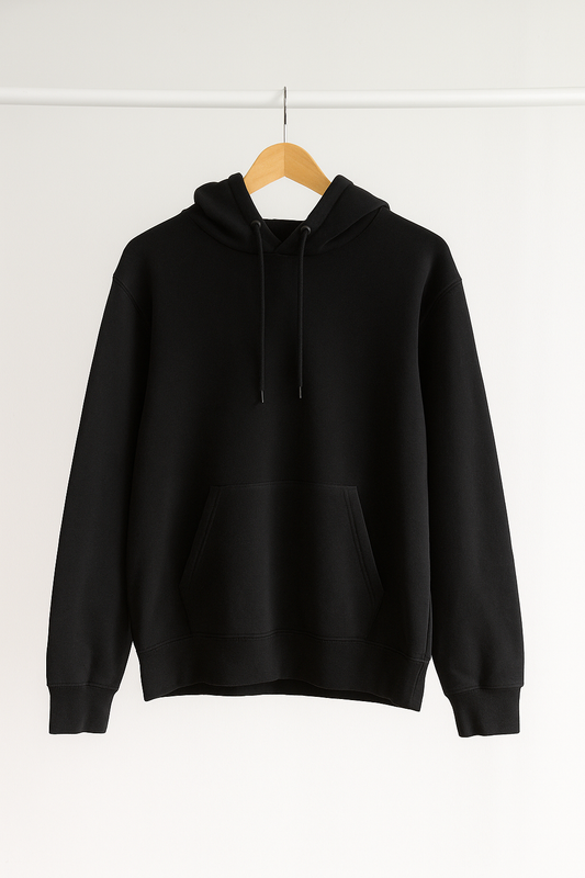 Classic Black Pullover Hoodie