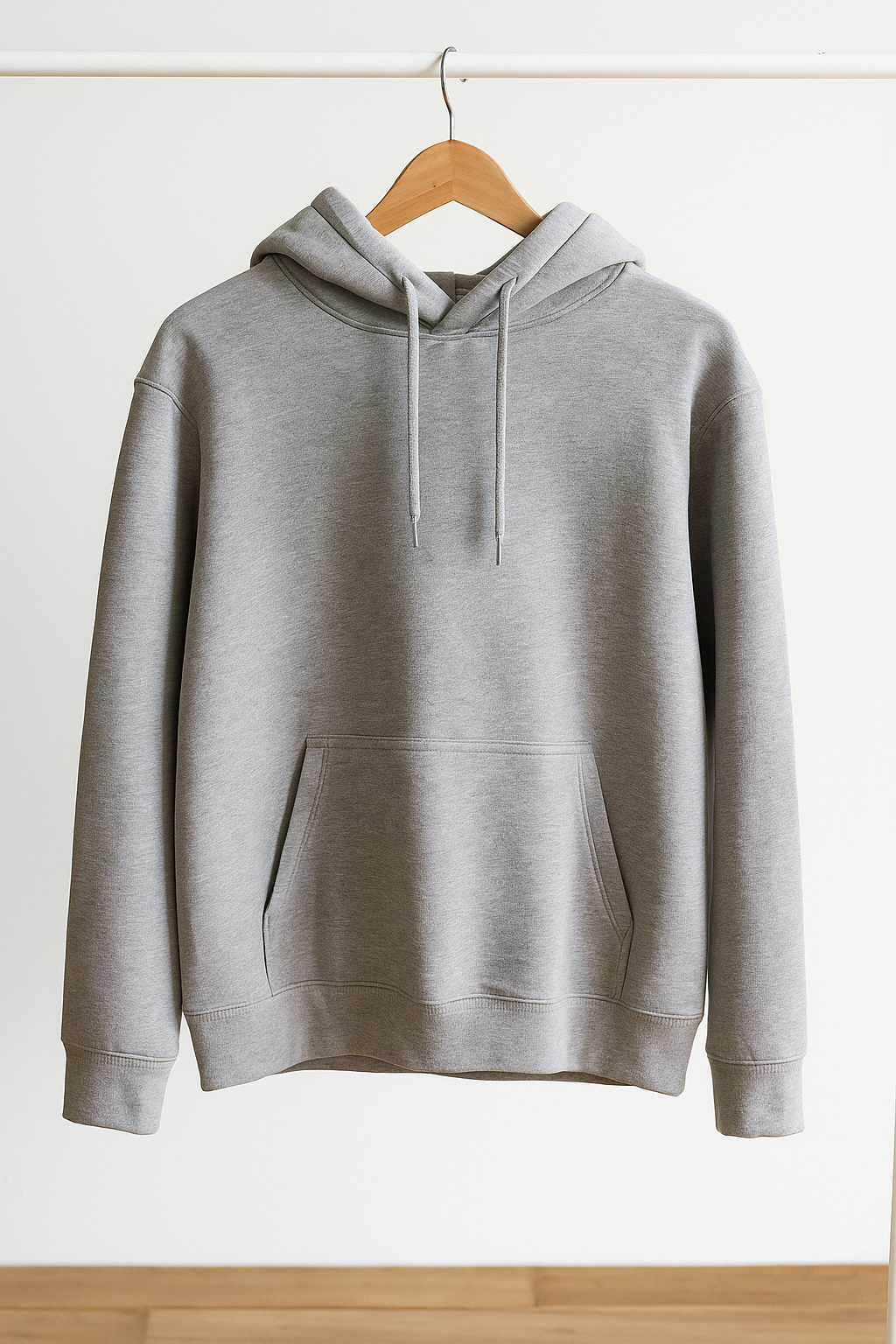 Classic Grey Pullover Hoodie