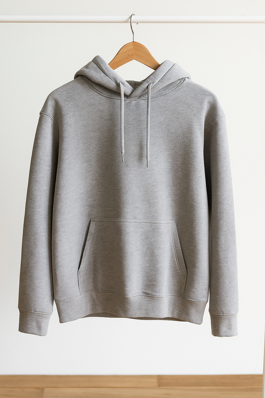 Classic Grey Pullover Hoodie