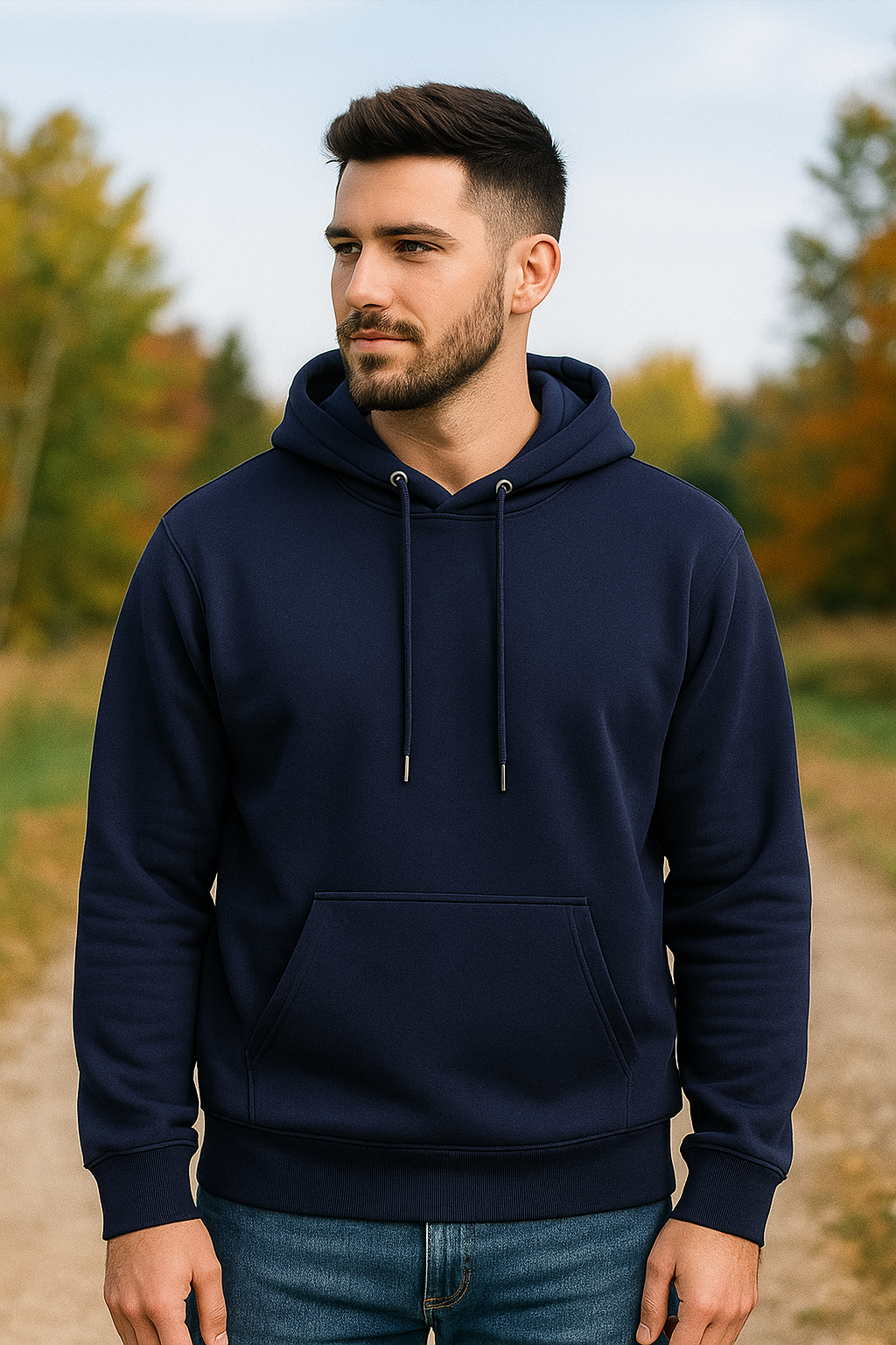 Classic Blue Pullover Hoodie