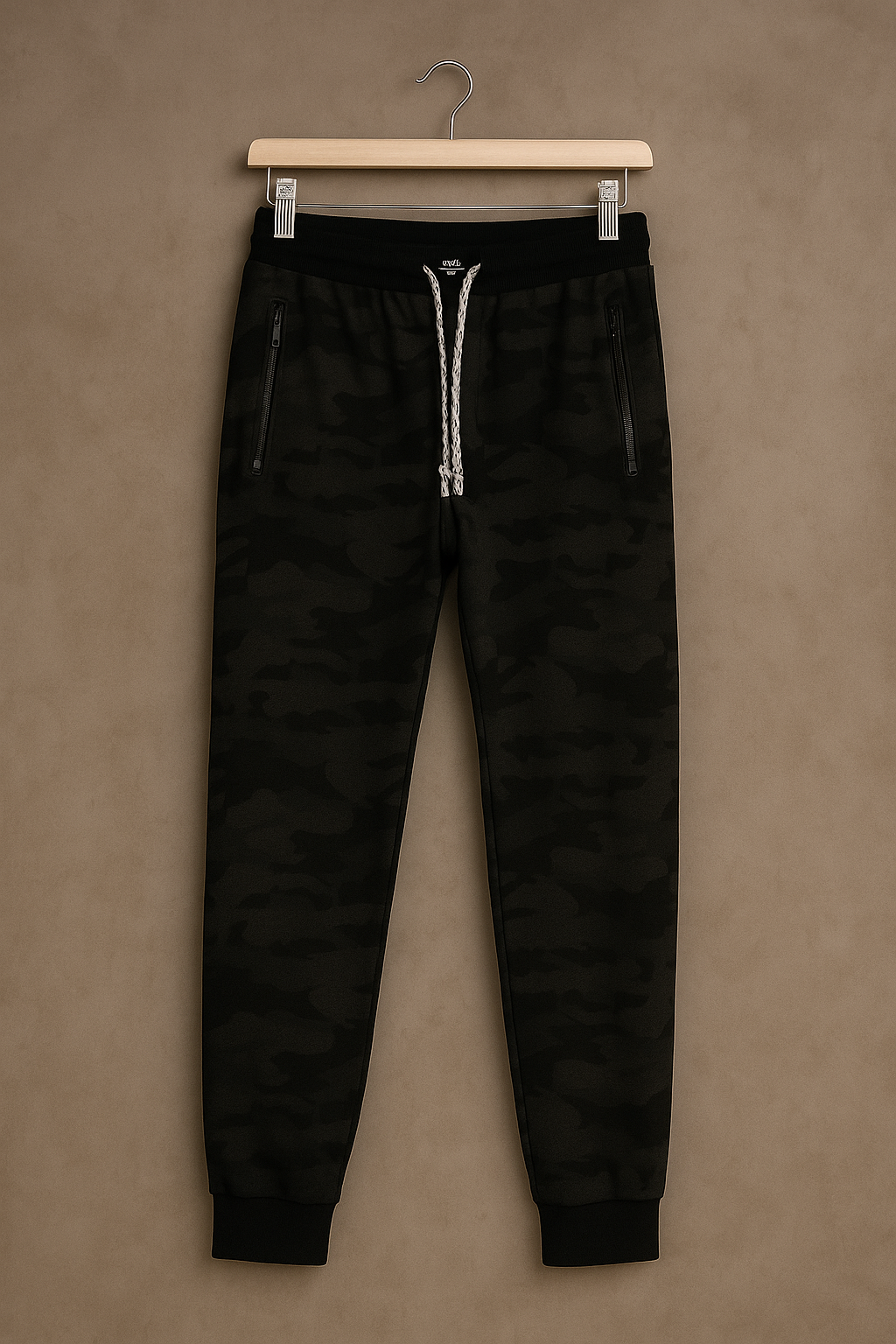 🖤 Black Camo Jogger Pants – Comfort Meets Style