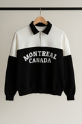 Montreal Canada Half Zip Fleece Sweatshirt | Winter Collection