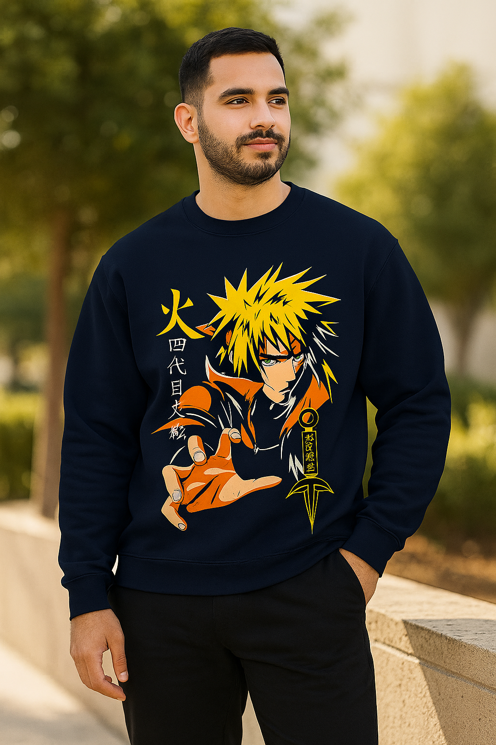 Minato Anime Graphic Sweatshirt