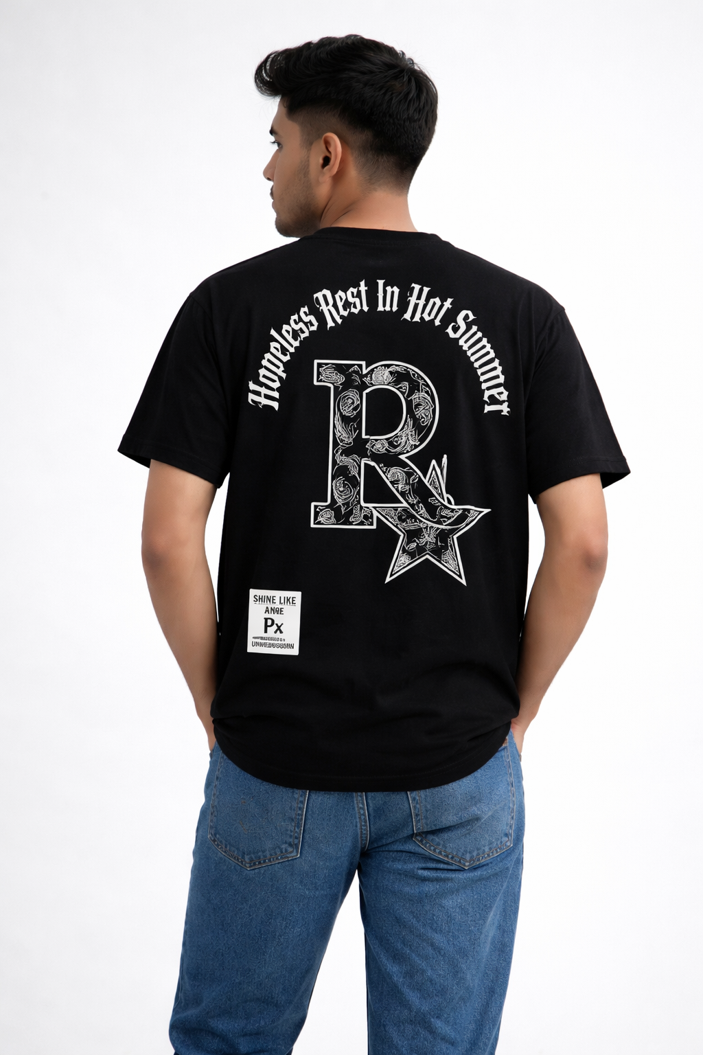 Men’s Black Graphic T-Shirt – Premium Cotton Casual Summer Wear