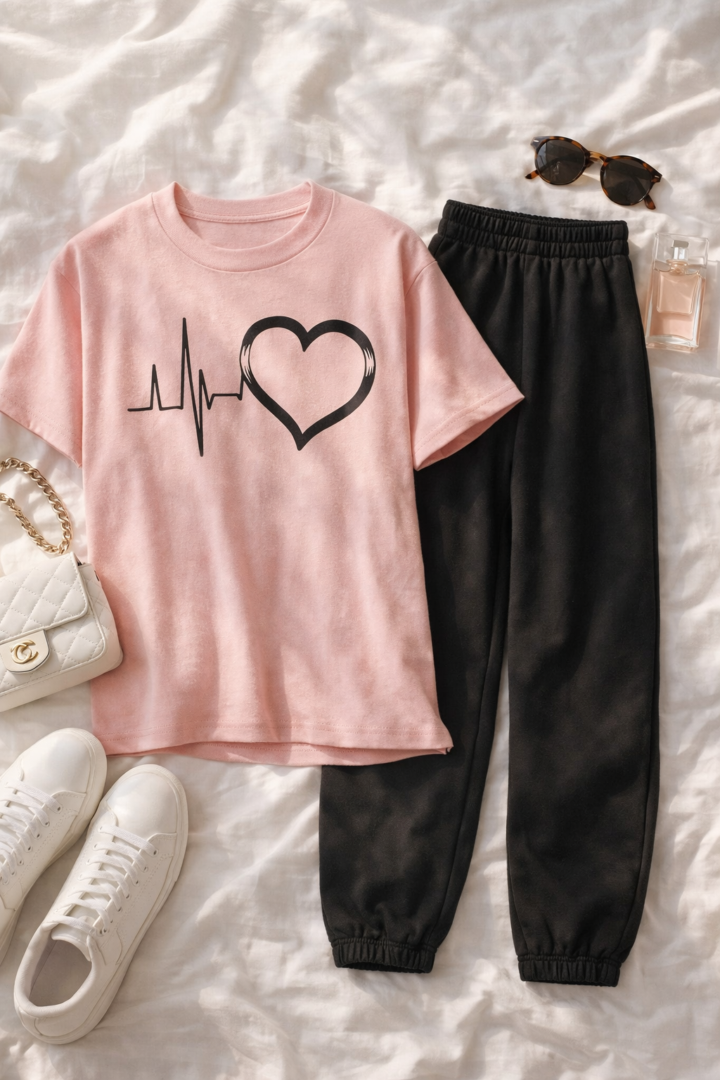 Women Streetwear Printed Tracksuit | Oversized Fit Cotton Co-Ord Set