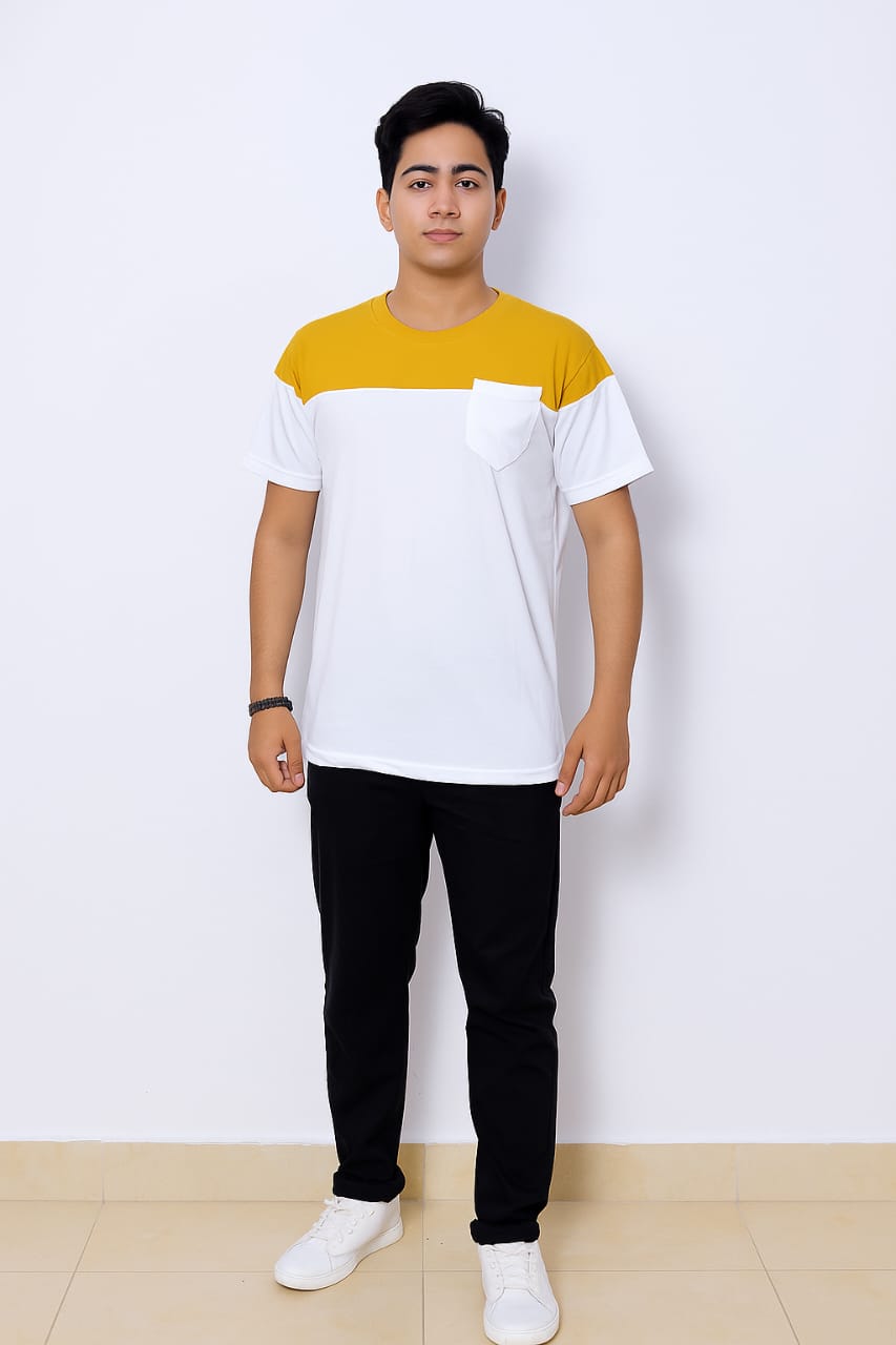 Contrast Panel T-Shirt