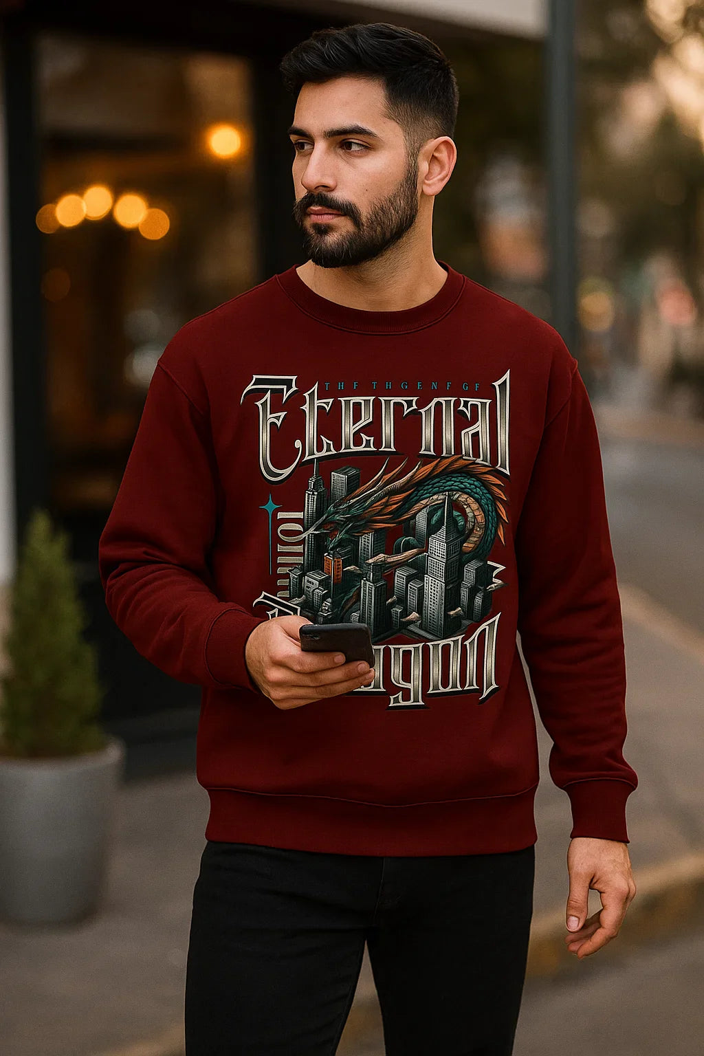 Eternal Dragon Graphic Sweatshirt